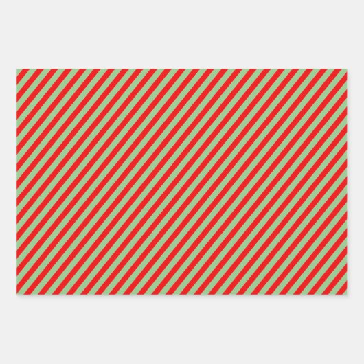 Verander de Kleur kerstkaarsband Stripe 2 Inpakpapier Vel (Voorkant)