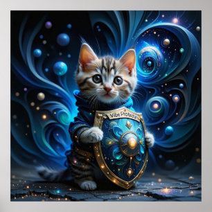 Verander de mensen, niet de vibe: Kitten Wijsheid Poster