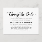 Verander de Minimale Moderne Kalligrafie van de Da Aankondigingskaart (Voorkant)