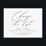 Verander de Minimale Moderne Kalligrafie van de Da Briefkaart<br><div class="desc">Werk uw gasten met de details voor uw opnieuw geplande of uitgestelde gebeurtenis met dit minimalistische en moderne briefkaart bij dat modern calligrafiekmanuscript kenmerkt. Alle kleuren zijn bewerkbaar. Stop alsjeblieft bij mijn winkel om meer te zien als dit.</div>