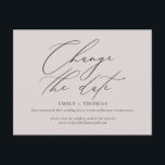 Verander de Minimale Moderne Kalligrafie van de Da Briefkaart<br><div class="desc">Werk uw gasten met de details voor uw opnieuw geplande of uitgestelde gebeurtenis met dit minimalistische en moderne briefkaart bij dat modern calligrafiekmanuscript kenmerkt. Alle kleuren zijn bewerkbaar. Stop alsjeblieft bij mijn winkel om meer te zien als dit.</div>