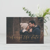 Verander de Minimale Moderne Kalligrafie van de Fo Aankondiging (Staand voorkant)