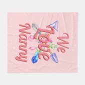 Verander de naam Boho Arrows Flowers We Love NANNA Fleece Deken (Voorkant (Horizontaal))