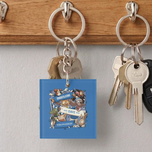 Verander De Naam Die Geslaagd Is Dierenvrienden Ca Sleutelhanger