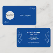 Verander de objecten met uw bedrijfsnaam en Logo Visitekaartje (Voorkant / Achterkant)