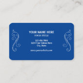 Verander de objecten met uw bedrijfsnaam en Logo Visitekaartje (Achterkant)