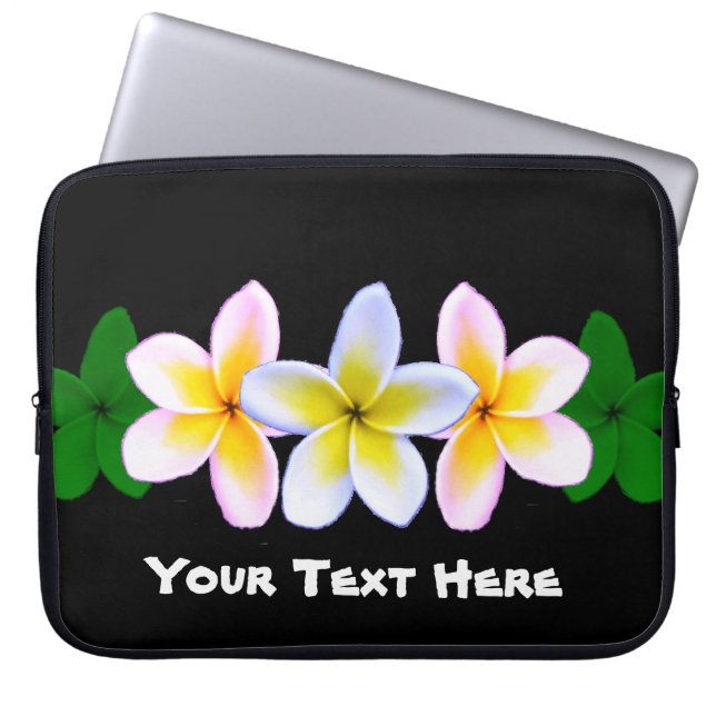 Verander de Plumeria van de Kleur Laptop Sleeve (Voorkant)