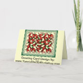 Verander de Spaanse peper van de Kleur Feestdagen Kaart (Achterkant)