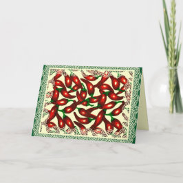 Verander de Spaanse peper van de Kleur Feestdagen Kaart