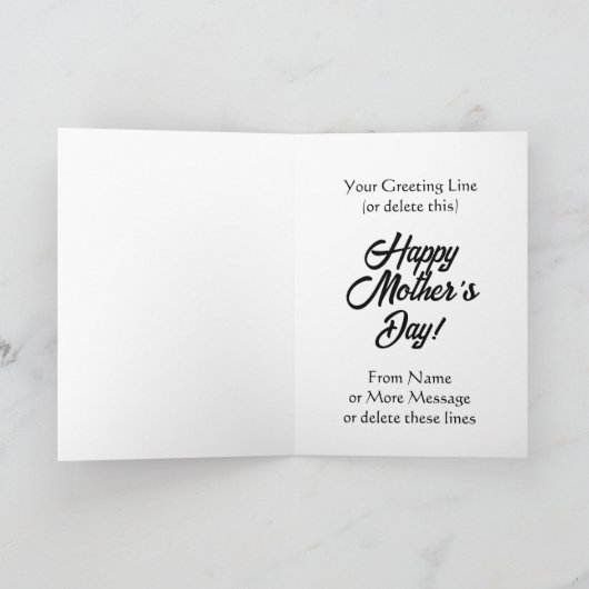 Verander de tekst, mam, je bent mijn dagelijkse do kaart (Binnen)