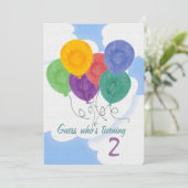 Verander de Uitnodiging van de Partij van de Age v (Staand voorkant)