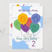 Verander de Uitnodiging van de Partij van de Age v (Voorkant / Achterkant)