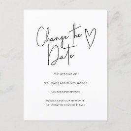 Verander de Verandering van de Datum Eenvoudige Ui Aankondigingskaart