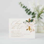 Verander de Waterverf Magnolia van het Manuscript  Briefkaart (Staand voorkant)