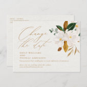 Verander de Waterverf Magnolia van het Manuscript  Briefkaart (Voorkant / Achterkant)