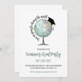 Verander de wereld Eenvoudige Minimalistische Afst Kaart (Voorkant / Achterkant)