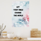 "Verander de wereld" Inspirerend Wall Art Poster (Keuken)