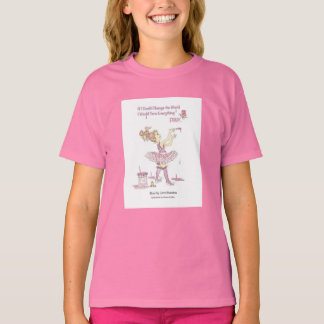 Verander de wereld Roze meisjes t-shirt