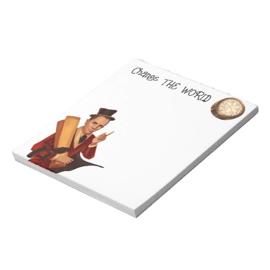 Verander de wereld Steampunk Notitieblok (Linkerzijde)