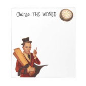 Verander de wereld Steampunk Notitieblok (Voorkant)