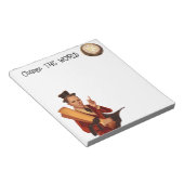 Verander de wereld Steampunk Notitieboek Notitieblok (Schuin)