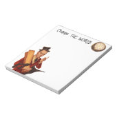 Verander de wereld Steampunk Notitieboek Notitieblok (Linkerzijde)