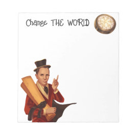 Verander de Wereld Steampunk Notitieboek Notitieblok