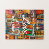 Verander de wereld van je buur unieke deuren legpuzzel (Horizontaal)