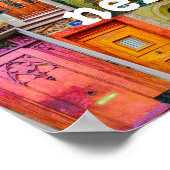 Verander de wereld van je buur unieke deuren poster (Hoek)