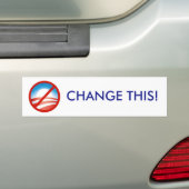 Verander dit! bumpersticker (Op auto)