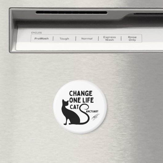 Verander één leven kat heiligdom magneet (Insitu (Vaatwasser))