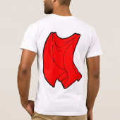 Verander Ego: Rode cape T-shirt (Achterkant)