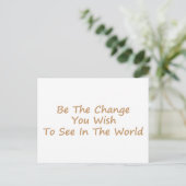 Verander geel briefkaart (Staand voorkant)