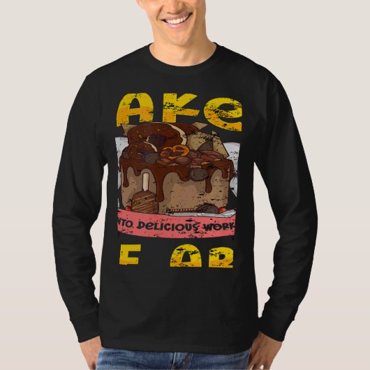 Verander gewone taarten in heerlijke werken van ca t-shirt (Voorkant)
