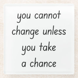 Verander glas Onderzetter