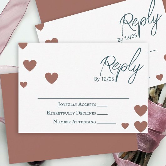 Verander Hart Kleuren, Terracotta, Blauwgroen Brui Advieskaart