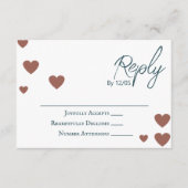 Verander Hart Kleuren, Terracotta, Blauwgroen Brui Advieskaart (Voorkant)