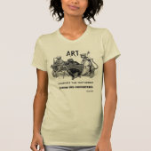 "Verander het Comfortabele Kunst T-Shirt (Voorkant)