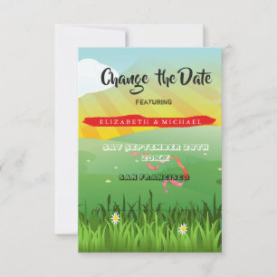 Verander het Date Wedding Flower Music Festival Save The Date