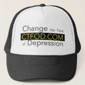Verander het gezicht van depressie _ CTFOD_ Banner Trucker Pet (Voorkant)