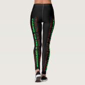 Verander het gezicht van Depressie Groen en Sinaas Leggings (Achterkant)