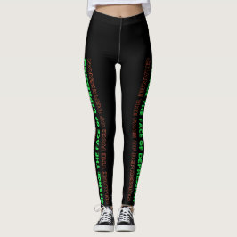 Verander het gezicht van Depressie Groen en Sinaas Leggings
