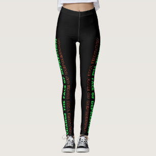 Verander het gezicht van Depressie Groen en Sinaas Leggings