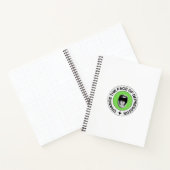 "Verander het gezicht van depressie" - Retro Pop S Notitieboek (Binnen)