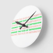 Verander het gezicht van depressie _ Wandklok (Hoek)