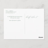 Verander het Groene de Waterverf van Eucalyptusman Briefkaart (Achterkant)