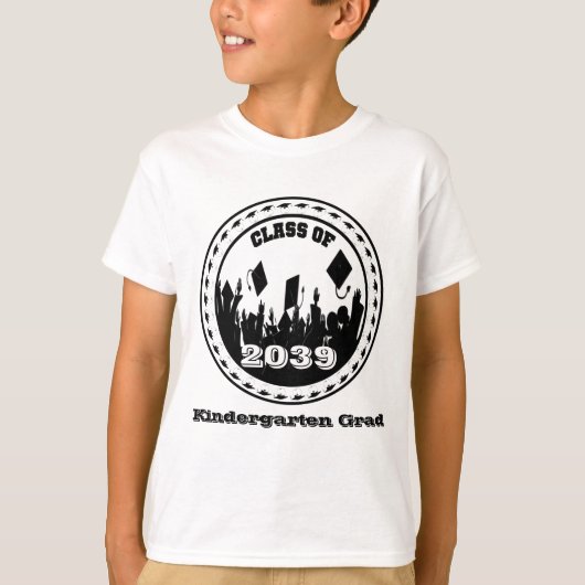 Verander het jaar en het cijfer om bij uw student t-shirt (Voorkant)