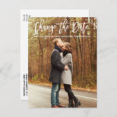 Verander het Manuscript van de Borstel van de Foto Briefkaart (Voorkant / Achterkant)