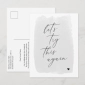 Verander het Moderne Briefkaart van de Kalligrafie (Voorkant / Achterkant)