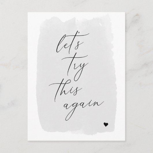 Verander het Moderne Briefkaart van de Kalligrafie (Voorkant)